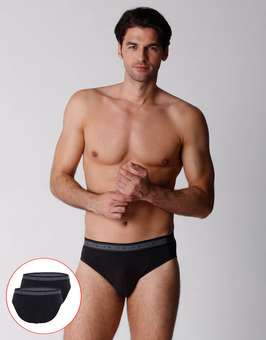 Lovable Slip bipack uomo in cotone biologico, nero Vendita Calda