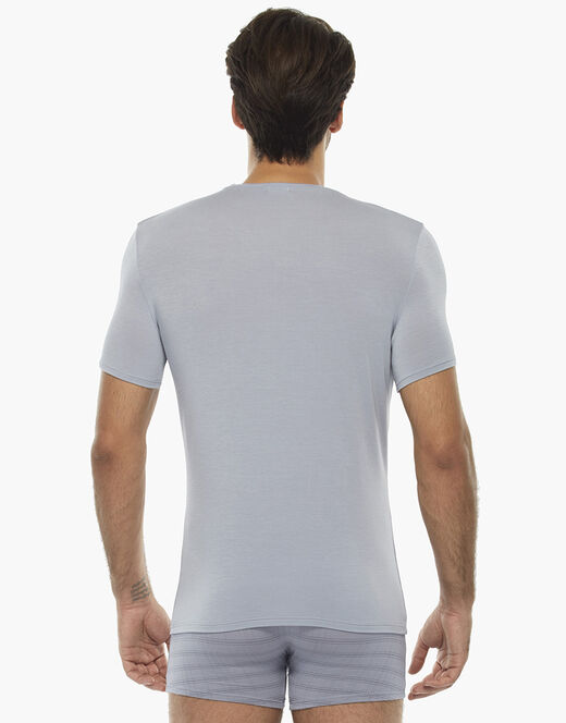 Lovable T-shirt uomo con scollo a v in micromodal, grigio chiaro Negozio