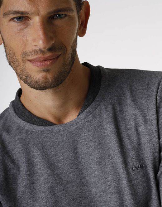 Lovable Pigiama lungo in interlock 290gr, grigio effetto melange Nuova