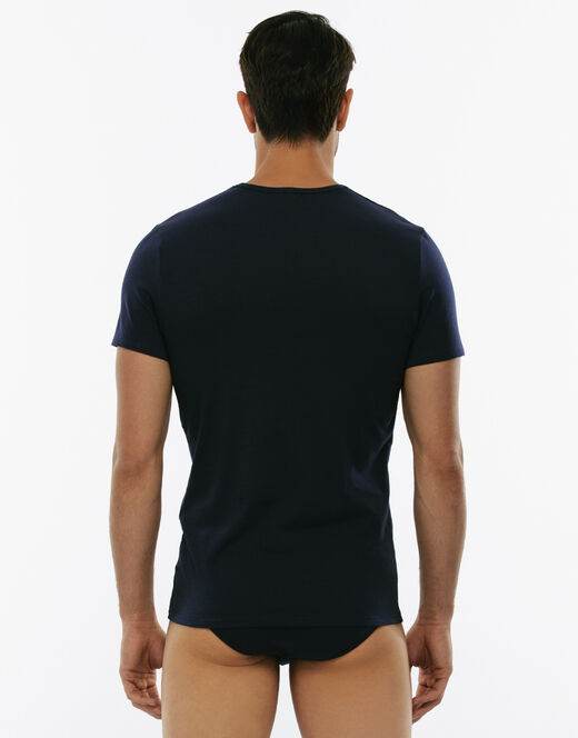 Lovable T-Shirt girocollo Cotton Stretch in cotone elasticizzato, blu Italy
