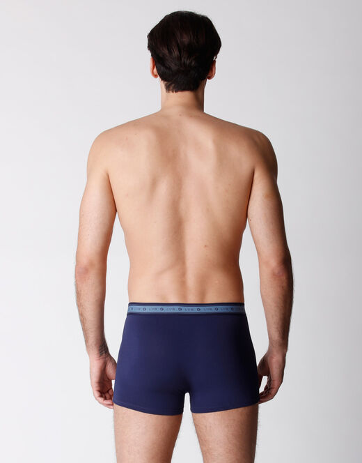 Lovable Boxer bipack uomo in cotone biologico, blu melange Fino Al -60%