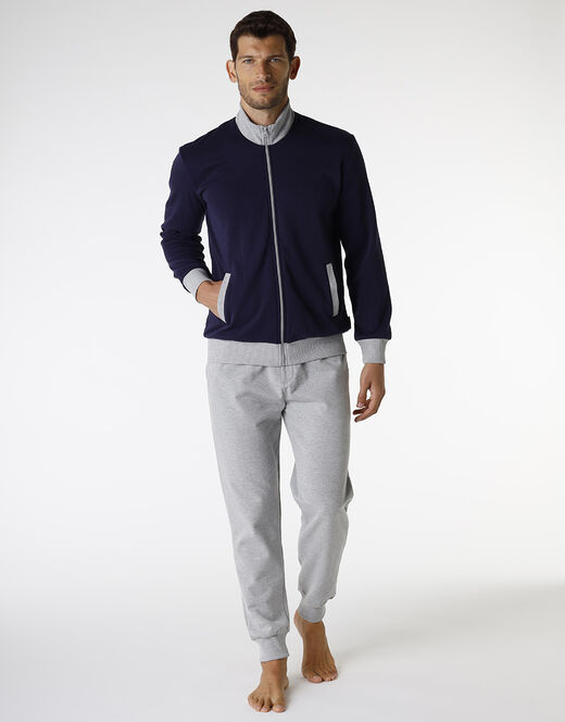 Lovable Homewear in cotone, blu navy e grigio melange Convenienza