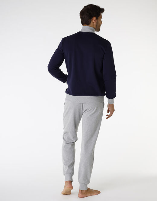 Lovable Homewear in cotone, blu navy e grigio melange Convenienza