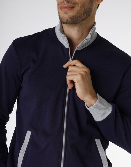 Lovable Homewear in cotone, blu navy e grigio melange Convenienza
