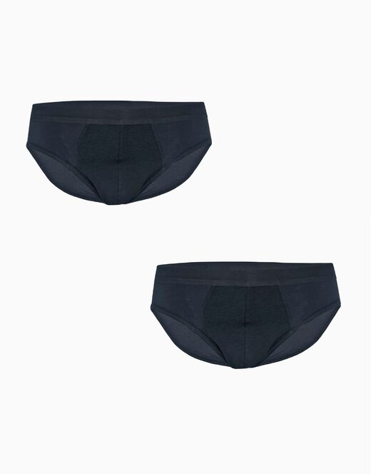 Lovable Slip mini BiPack Cotton Stretch in cotone elasticizzato, nero Novità