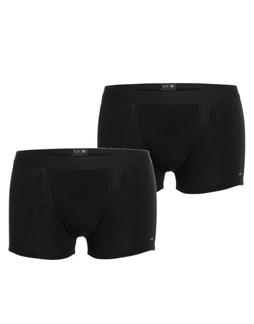 Lovable Bipack boxer in cotone elasticizzato, nero Sconto
