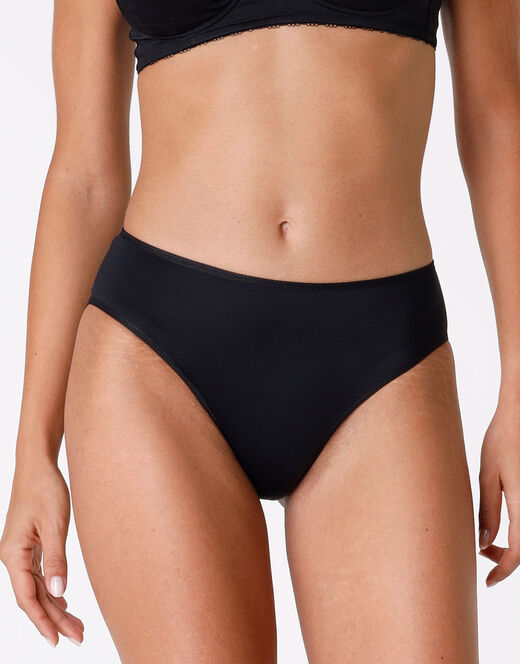 Lovable Slip midi Invisible in microfibra, nero In Vendita