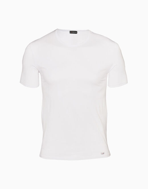 Lovable T-shirt girocollo Supima Premium Cotton in cotone elasticizzato, bianca Negozio