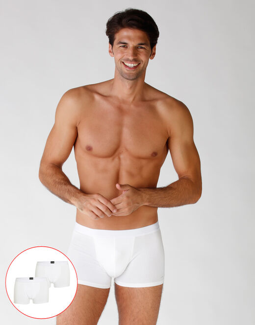 Lovable Bipack boxer in cotone elasticizzato, bianco Nuovo