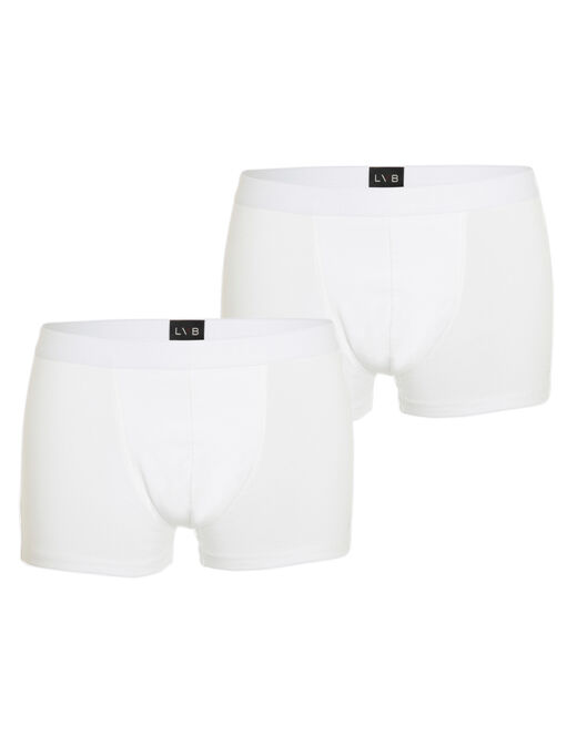 Lovable Bipack boxer in cotone elasticizzato, bianco Nuovo