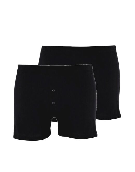 Lovable Boxer parigamba Bipack in 100% cotone Pure Cotton, nero Spedizione Gratuita