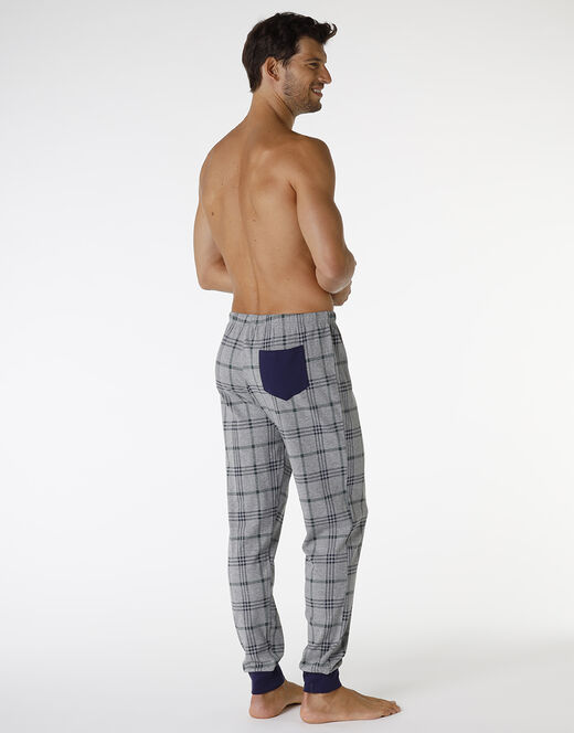 Lovable Pantalone in interlock di cotone, grigio melange stampato Affare Del Giorno