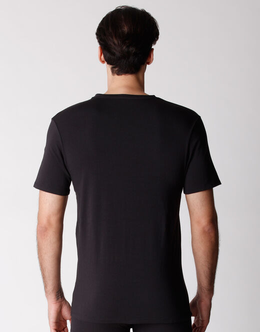 Lovable T-shirt girocollo uomo bipack in cotone biologico, nero Novità