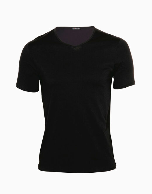 Lovable T-shirt 100% cotone Pure Cotton con scollo a V, nero Outlet