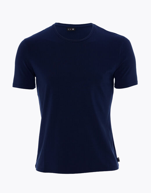 Lovable T-shirt Rephined Cotton Modal, blu navy In Vendita
