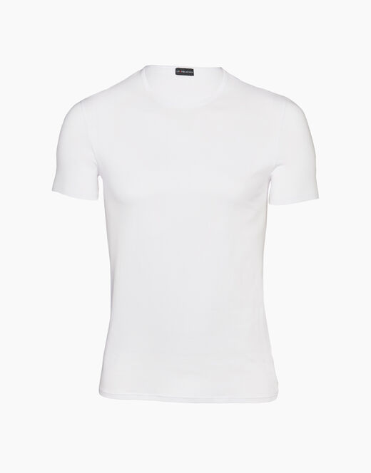 Lovable T-Shirt girocollo Cotton Stretch in cotone elasticizzato, bianco Saldi
