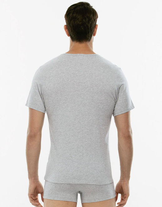 Lovable T-shirt girocollo 100% cotone Pure Cotton, grigio melange Italy