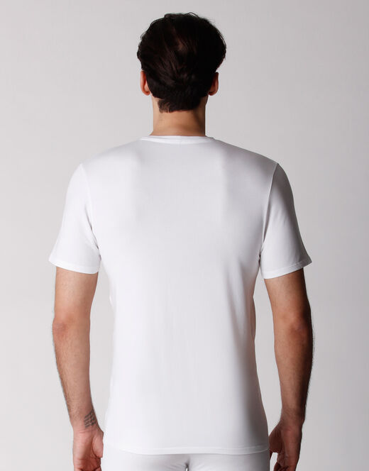Lovable T-shirt girocollo uomo bipack in cotone biologico, bianco Hotsell