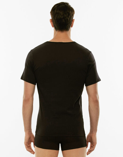 Lovable T-shirt girocollo 100% cotone Pure Cotton, nero Moda