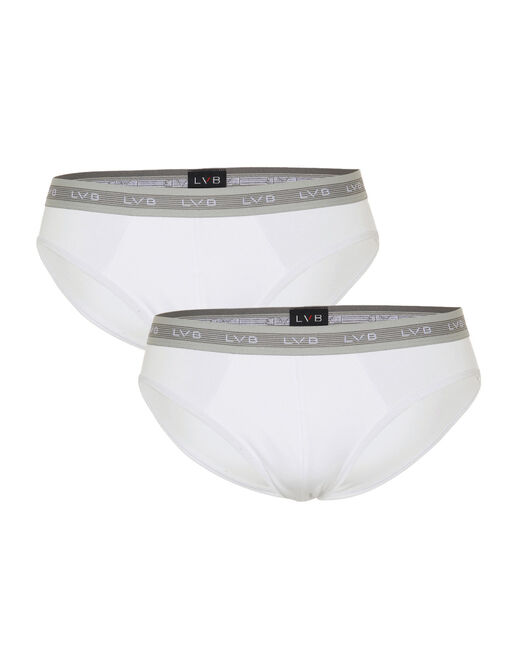 Lovable Bipack slip uomo 3D Evolution in jersey cotone e lycra, bianco Nuovo
