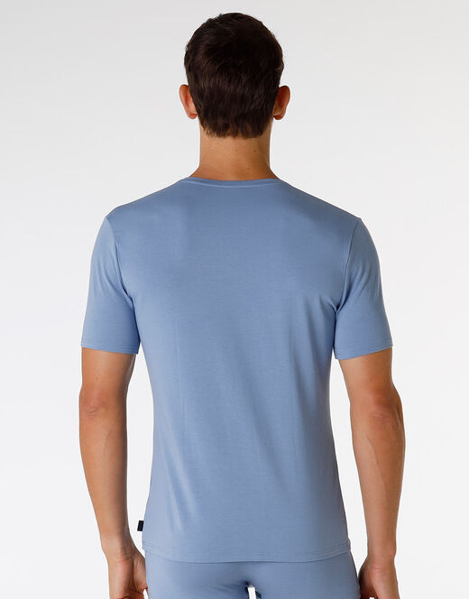 Lovable T-Shirt girocollo in cotone e modal, azzurro polvere Qualità