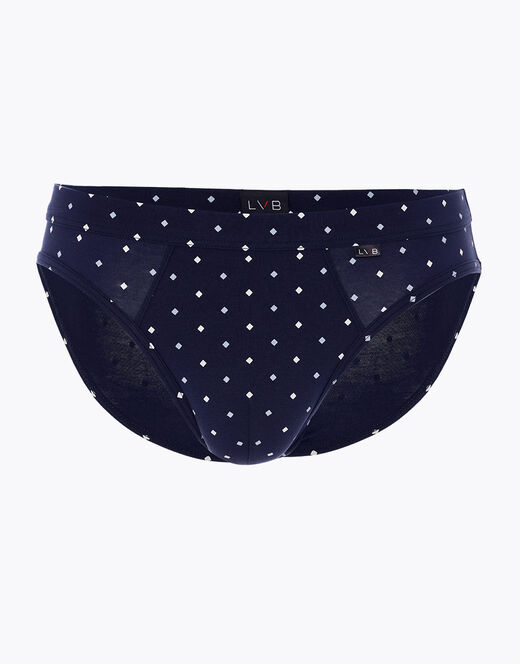 Lovable Slip Classic Cotton Modal, blu navy con stampa geometrica Spedizione Gratuita