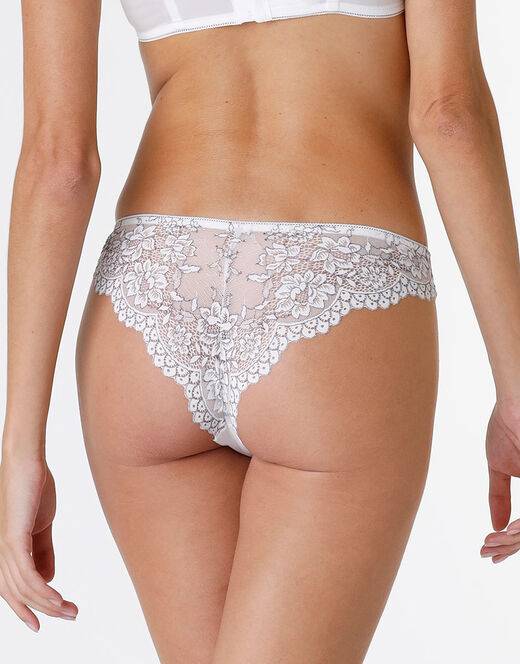 Lovable Brasiliano Stylish Lace in microfibra e pizzo, bianco In Linea