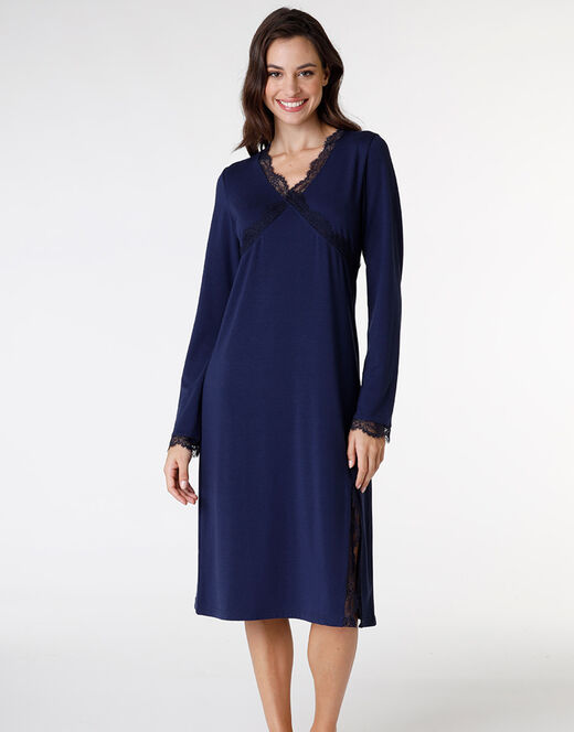 Lovable Camicia da notte in jersey, blu Nuovo