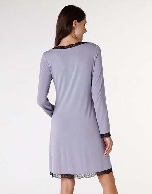 Lovable Camicia da notte in jersey di modal elasticizzato, tornado chiaro Promozione