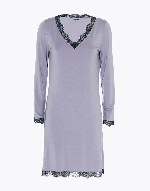 Lovable Camicia da notte in jersey di modal elasticizzato, tornado chiaro Promozione