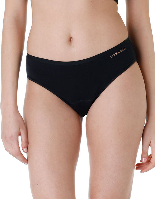 Lovable Slip assorbente lavabile in cotone elasticizzato, nero Prezzo Ridotto