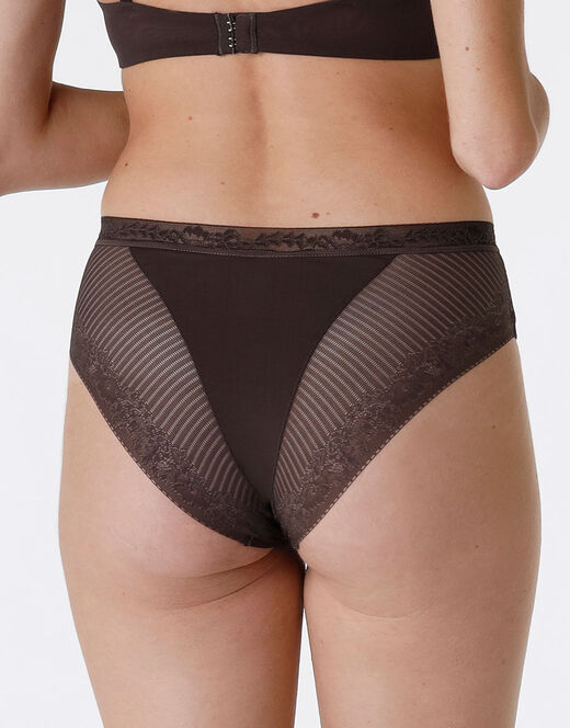 Lovable Slip midi Invisible Exclusive in microfibra, caffè Outlet