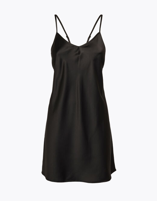 Lovable Sottoveste in satin, nero  Soddisfazione Garantita