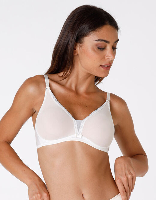 Lovable Reggiseno senza ferretto Tonic Lift in pizzo e tulle, avorio Qualità