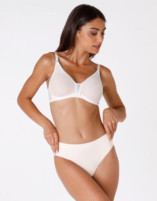 Lovable Reggiseno senza ferretto Tonic Lift in pizzo e tulle, avorio Qualità