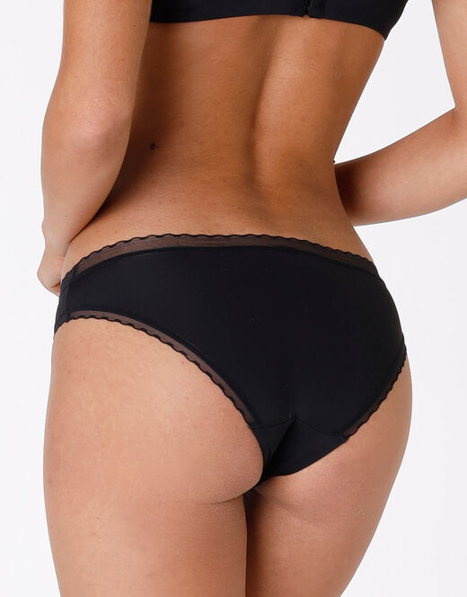 Lovable Slip My Daily Comfort nero in microfibra Promozione