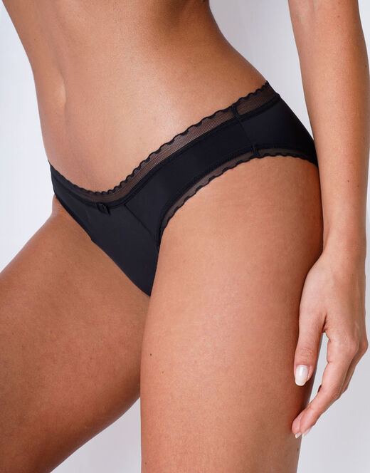 Lovable Slip My Daily Comfort nero in microfibra Promozione