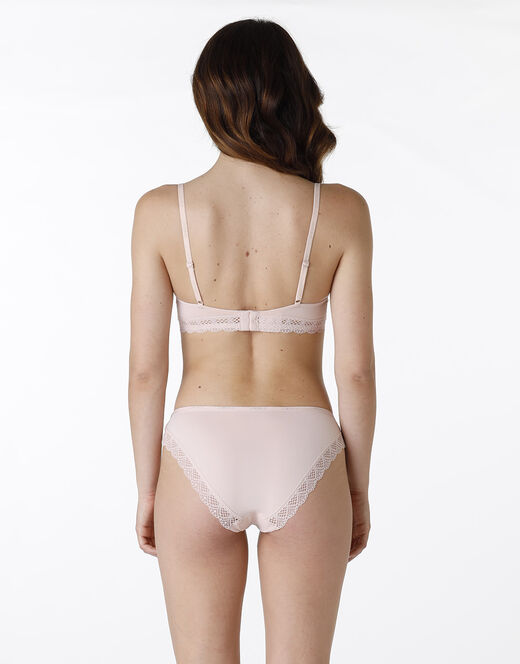 Lovable Slip Smooth Fancy in microfibra, pizzo e cotone, neutro Moda