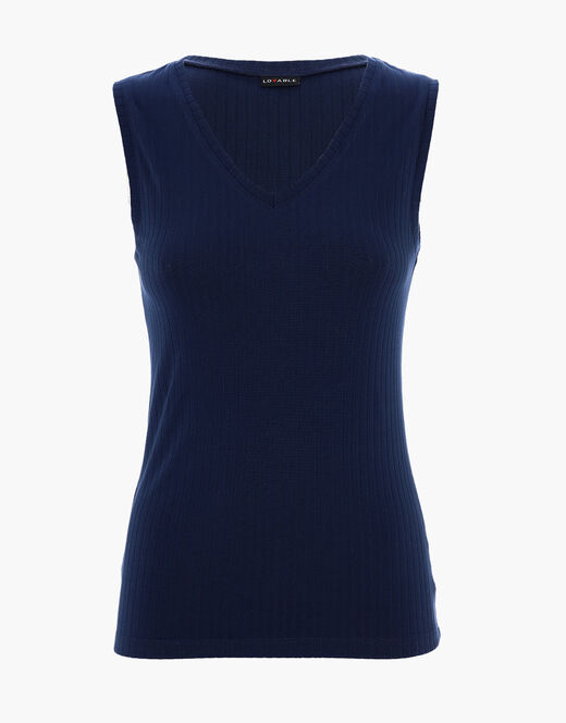 Lovable Canotta Basic Soul con scollo a V, blu scuro Novità