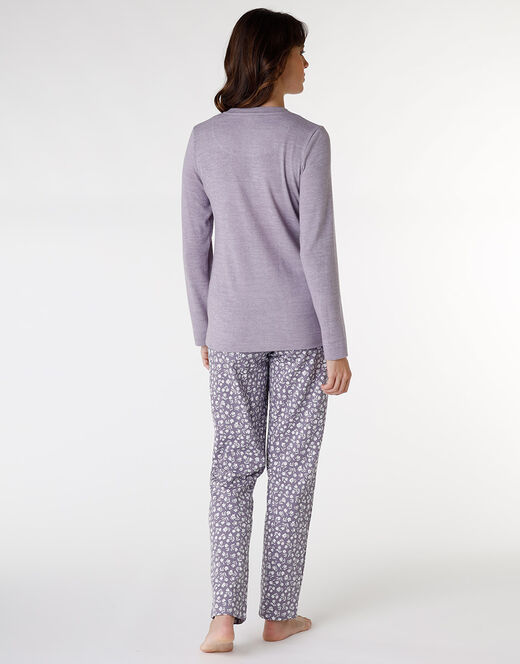 Lovable Pigiama in interlock di cotone, tornado con stampa a fiori Sconto