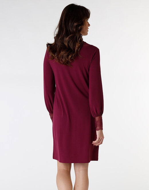 Lovable Camicia da notte in jersey, bordeaux Online