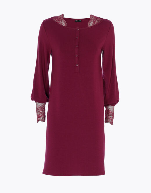Lovable Camicia da notte in jersey, bordeaux Online