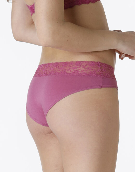 Lovable La Senza - Culotte Remix Panties in cotone e pizzo, malva Vendita Calda