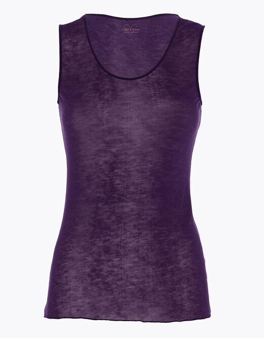 Lovable Canotta liscia Donna Light & Warm Modal misto Cashmere, tornado scuro Vendite Flash
