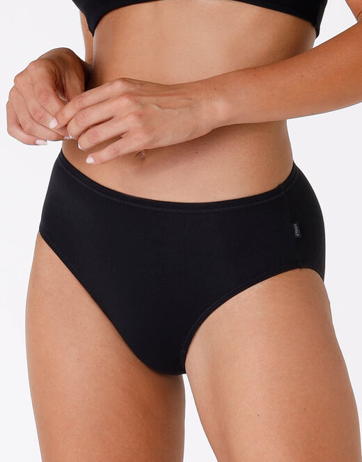 Lovable Slip midi Lovely nero in cotone modal vellutato Nuovo