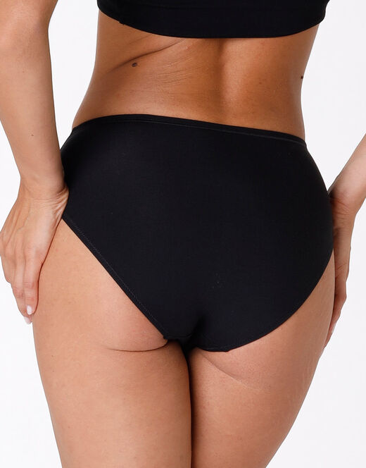 Lovable Slip midi Lovely nero in cotone modal vellutato Nuovo