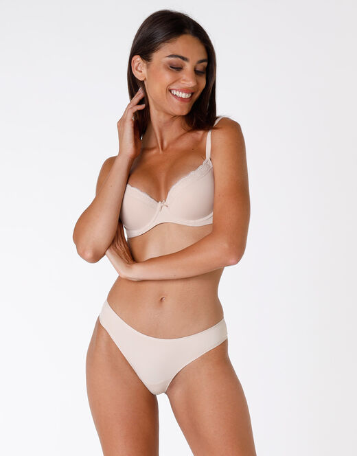 Lovable Reggiseno ferretto balconette leggermente imbottito Sensual Touch skin, in morbida microfibra. Comfort estremo Negozi Online