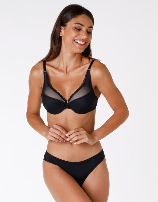 Lovable Reggiseno con ferretto Tonic Lift in pizzo e tulle, nero Acquista Ora