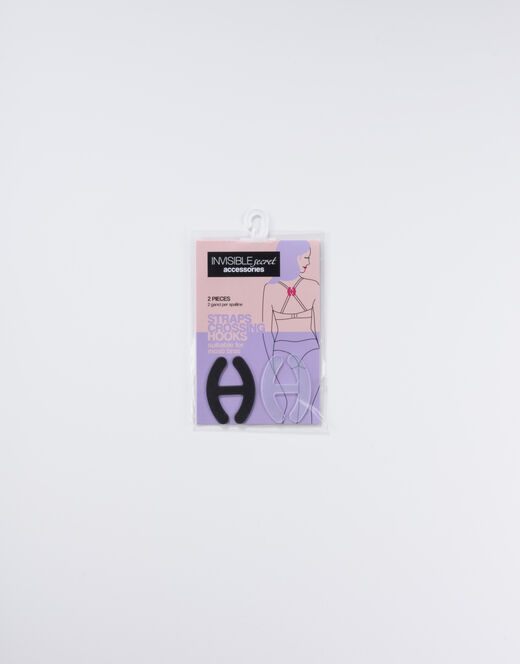 Lovable Ganci per spalline Invisible Secret, confezione x2 nero e trasparente Vendita Economica
