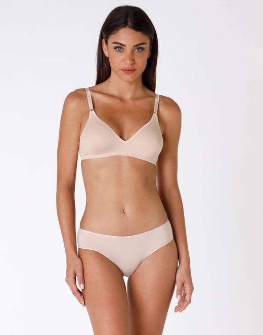 Lovable Bipack reggiseni senza ferretto Cotton Line in cotone, nude Qualità